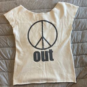 Peace Out Raw Cut Shirt